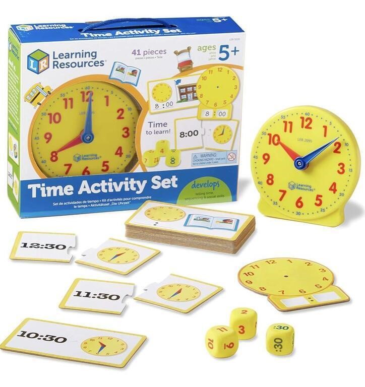 LEARNINGRESOURCES TIME ACTIVITY SET AGES 5UP