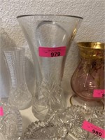 LARGE CRYSTAL VASE