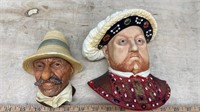 2 Bosson Heads (Rumanian & Henry VIII). Light