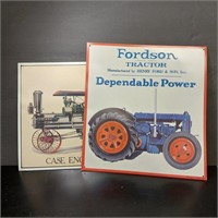 VINTAGE TIN TRACTOR ART