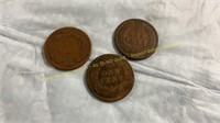1881-1883 Indian Head Pennies