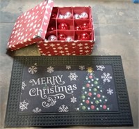 (O) Musical Christmas doormat with box of