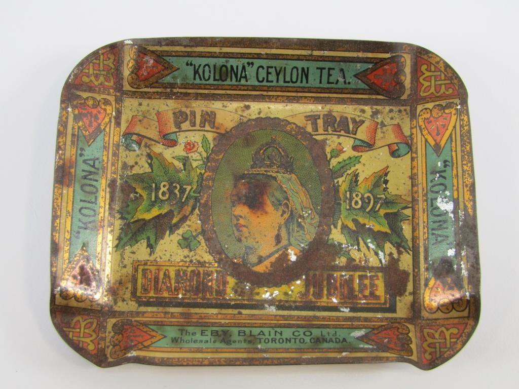 1897 KOLONA CEYLON TEA PIN TRAY