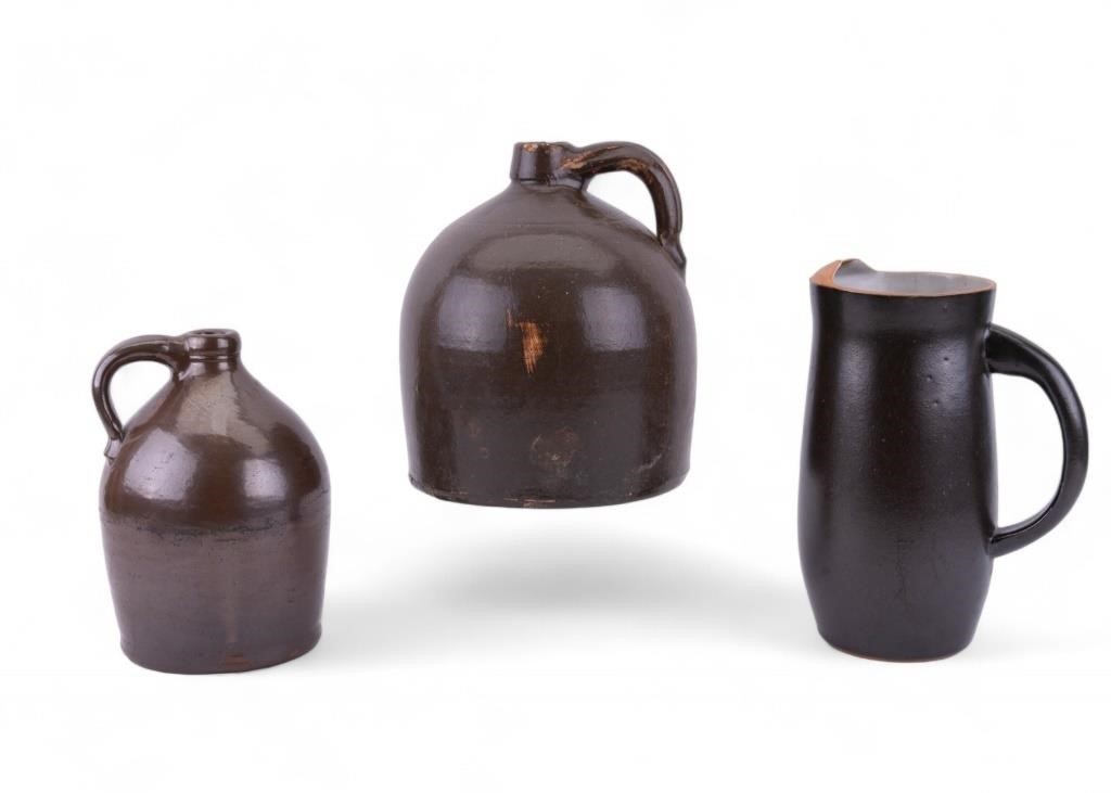 Cowden Brown Jug, 2 Others