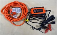 like New- 2 amp charger & extension cord