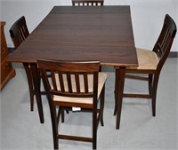 Modern High Dining Table & 4 Chairs