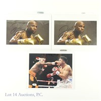 Floyd Mayweather Jr. Signed Boxing Photos (3)