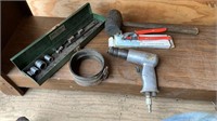 Pneumatic air tool, offset nippers, mallet,