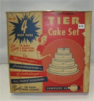 Vintage Alluminum Tier Cake Set