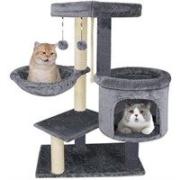 YOUPET 34.84" Cat Tree Tower with Cat Condo and Sc