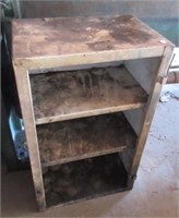 Garage cabinet with shelves. Measures 30" H x 18"