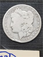1896 O Morgan US silver dollar New Orleans