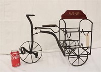 Metal & Wood Tricycle Wine Cart / Holder