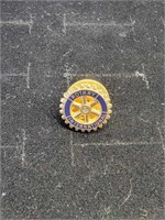 Rotary International Small Vintage Gold & Blue