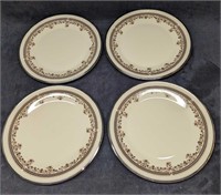 4 Retired Fine China Lenox Lace Point Dinner Plate