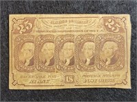 25c Postage Currency 1st Issue F-1281