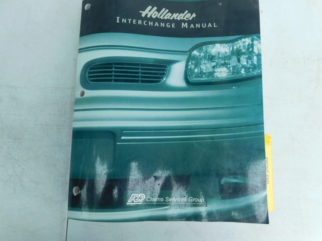 Hollander Interchange Manual, Body parts I