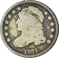 1831 CAPPED BUST DIME - GOOD DETAILS