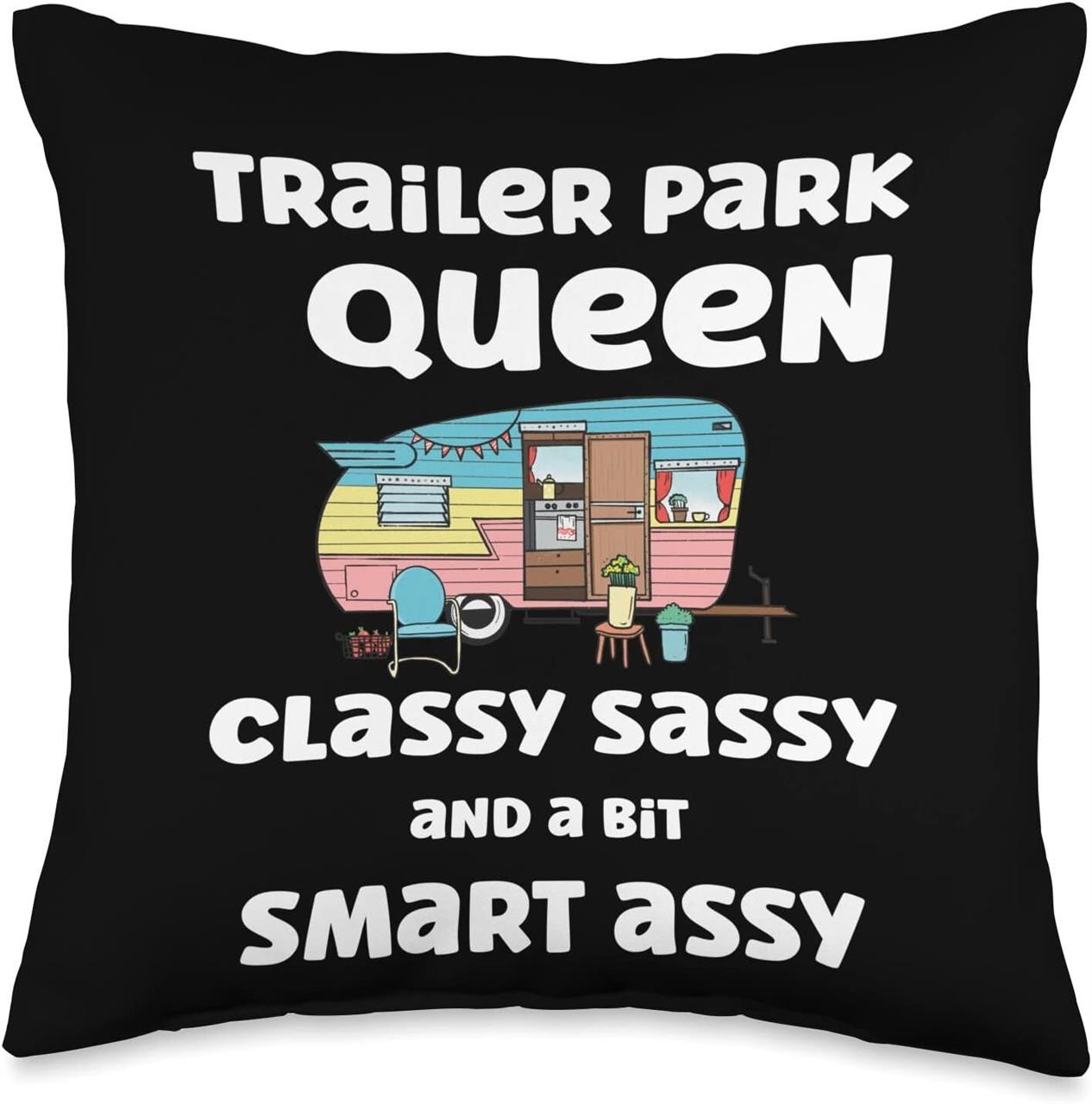 Classy Sassy Throw Pillow  16x16  Multicolor