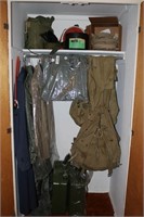 (2) 20 Liter Jerry Cans, (2) Military Backpacks..