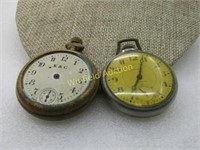 2 Antique Pocket Watches, Repurpose/Parts K & C, N