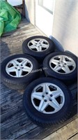 4 Summer Tires on Rims