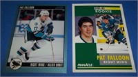2 Pat Falloon rookie cards