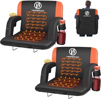 2 Dual-Sided Heated Stadium Seats Orange 21