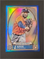 Jose Altuve Gyps Queen Blue Refractor numbered /99