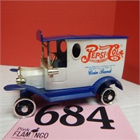 PEPSI COLA TRUCK BANK 5 IN