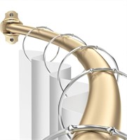 Gold Shower Curtain Rod Curved  Adjustable 40-72