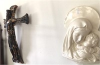 Crucifix, Mary & Baby Jesus