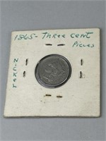 1865 Three-Cent Nickel.