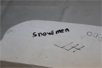 Snow Men Pottery Mold