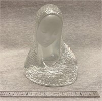 Vintage Viking Glass Virgin Mary