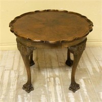 Chippendale Style Pie Crust Edge Occasional Table.