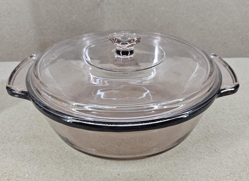 Amethyst Anchor Casserole 2qt Dish w/ Lid