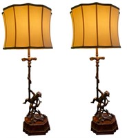 Elegant Cherub Table Lamps