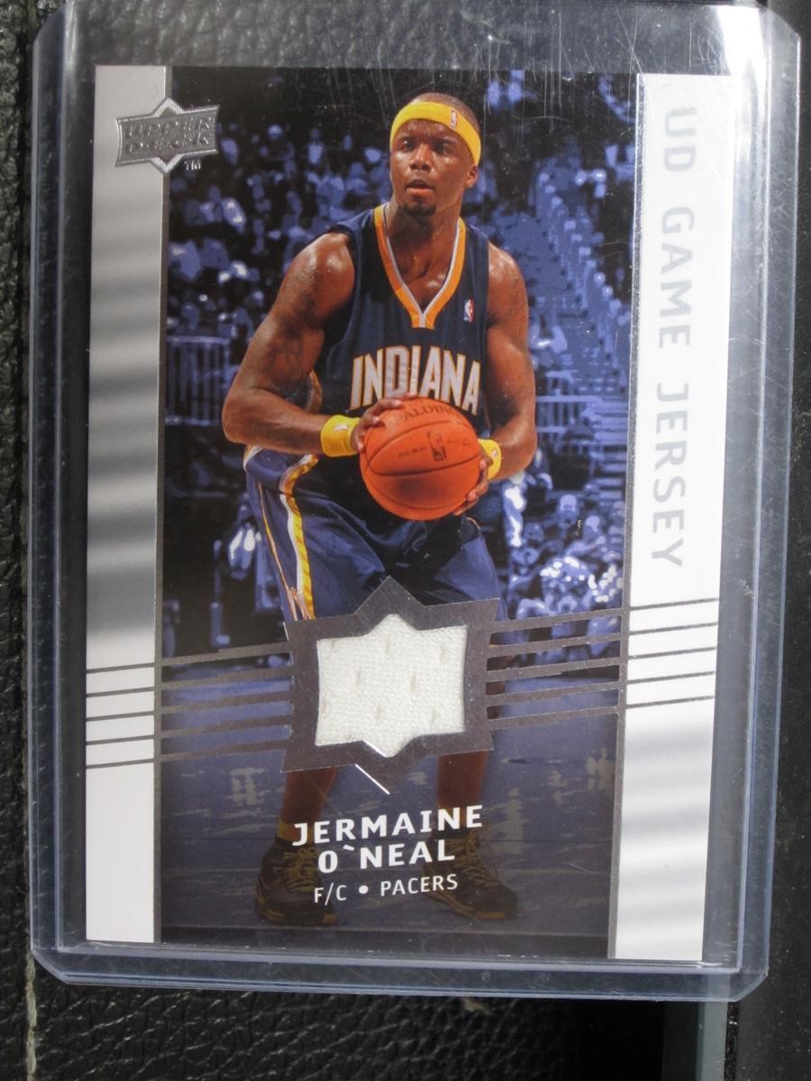 2008-09 UD JERMAINE O'NEAL GAME USED JERSEY