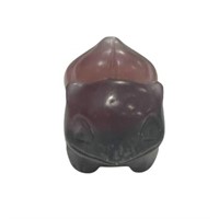 Natural Purple Fluorite Bulbasaur Pokemon Carved