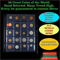 20 Great Coins of the World, hand selected, many t