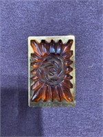 Vintage amber brooch