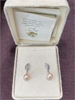 14k white gold earrings