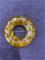 Amber brooch