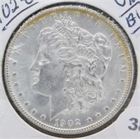 1902-O UNC/BU Morgan Silver Dollar.