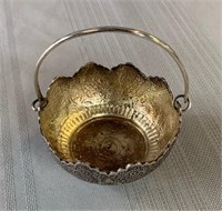Persian 840 silver basket, panier en argent
