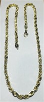 10KT YELLOW GOLD 11.60 GRS 22INCH D/C ROPE CHAIN