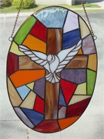 STAINED GLASS WINDOW HANGING