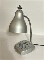 Desk lamp with calculator