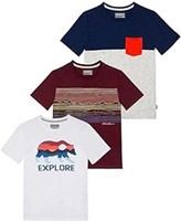 3-Pk Eddie Bauer Boy's MD Crewneck T-shirt,